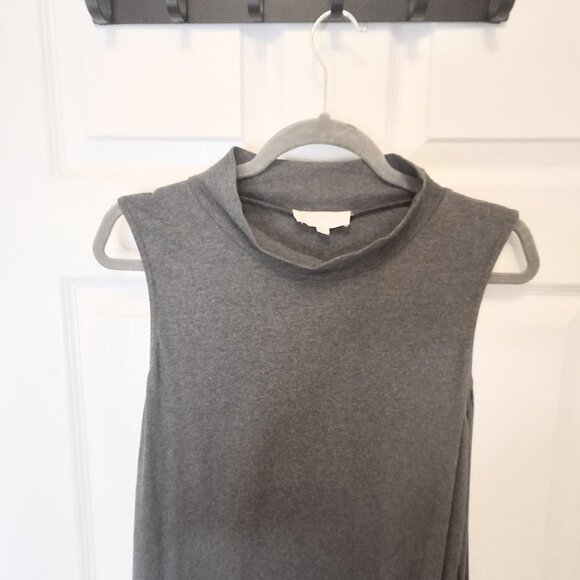 SYNERGY Organic Clothing Gray Cotton Sleeveless Snap Dress in XL - Picture 2 of 10